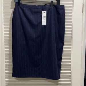 Ellen Tracy Wool pinstripe skirt NWT 14
